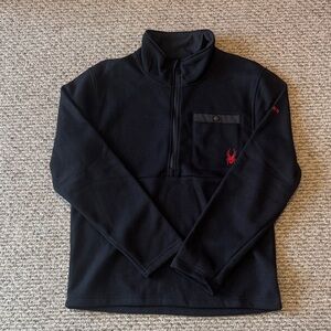 Spyder Black Fleece with Red Accent
